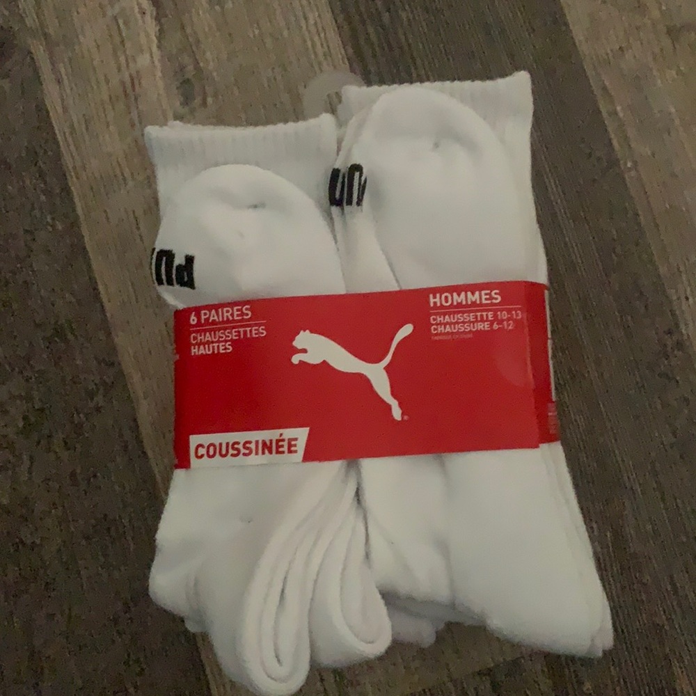 Puma Cushioned Men’s Athletic Socks- 6 Pack